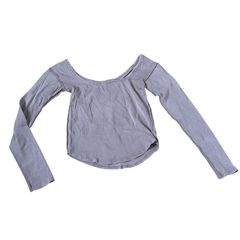 We the Free Lavendar Long Sleeve Crop Size S Women